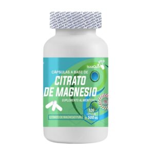 CÁPSULAS DE CITRATO DE MAGNESIO (120 CÁPSULAS DE 500 MG)