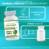 MORINGA CON CLOROFILA Y ALBAHACA (120 CÁPSULAS DE 500 MG) - Image 2