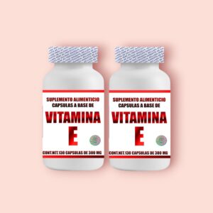 Duo Capsulas a base de Vitamina E con 130 pzs de 300mg