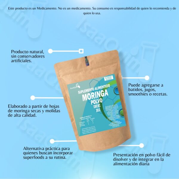 2X1 MORINGA PURA 200 G (POLVO) - Image 3