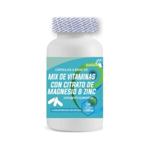 2X1 CÁPSULAS DE MIX DE VITAMINAS CON CITRATO DE MAGNESIO Y ZINC (120 CÁPSULAS DE 500 MG)