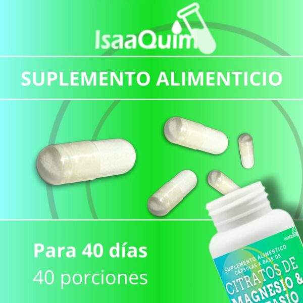 CÁPSULAS DE CITRATO DE MAGNESIO Y POTASIO (120 CÁPSULAS DE 800 MG) - Image 3