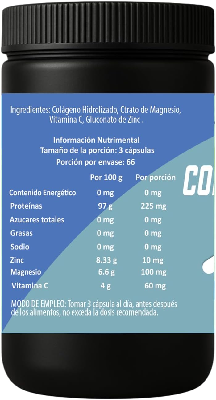 CÁPSULAS DE COLÁGENO HIDROLIZADO (200 CÁPSULAS DE 600 MG) - Image 2