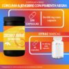 CÚRCUMA CON JENGIBRE CON PIMIENTA NEGRA (200 CÁPSULAS 650 MG) - Imagen 3