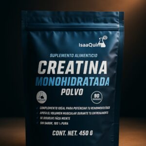 CREATINA MONOHIDRATADA POLVO 90 Porciones CONT.NET.450G SUPLEMENTO ALIMENTICIO