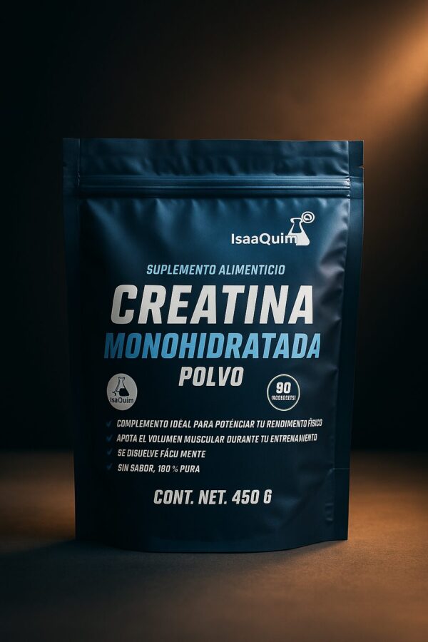 CREATINA MONOHIDRATADA POLVO 90 Porciones CONT.NET.450G SUPLEMENTO ALIMENTICIO