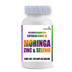 2X1 CÁPSULAS DE MORINGA, ZINC Y SELENIO (120 CÁPSULAS DE 500 MG)