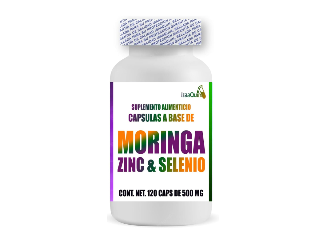 2X1 CÁPSULAS DE MORINGA, ZINC Y SELENIO (120 CÁPSULAS DE 500 MG)