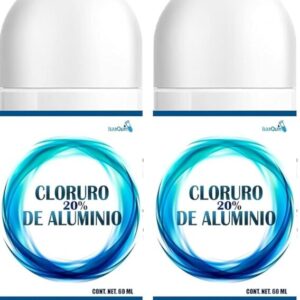 Pack 2 Cloruro de Aluminio 20% – Desodorante Roll-On Antitranspirante para Hiperhidrosis | Uso Nocturno | 60 ml c/u