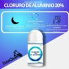 Pack 2 Cloruro de Aluminio 20% – Desodorante Roll-On Antitranspirante para Hiperhidrosis | Uso Nocturno | 60 ml c/u - Image 2