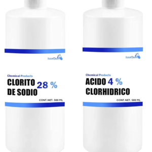 Kit Desinfectante de superficies a base clorito de sodio con activador de 500 ml c/u