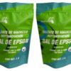 Dúo Sulfato de Magnesio Alimenticio 1 kg | Sal de Epsom en Polvo | Suplemento de Uso Diario | IsaaQuim