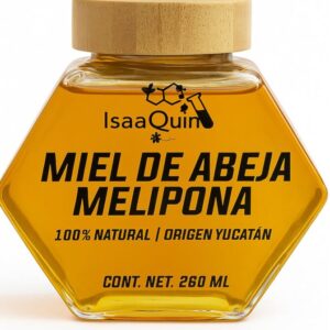 Miel Melipona IsaaQuim 100% Natural | Originaria de Yucatán | Presentación de 260 ml