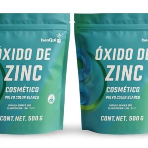 DUO de Óxido de Zinc Cosmético 500 g | Grado Cosmético | Protector de la Piel | Uso Externo