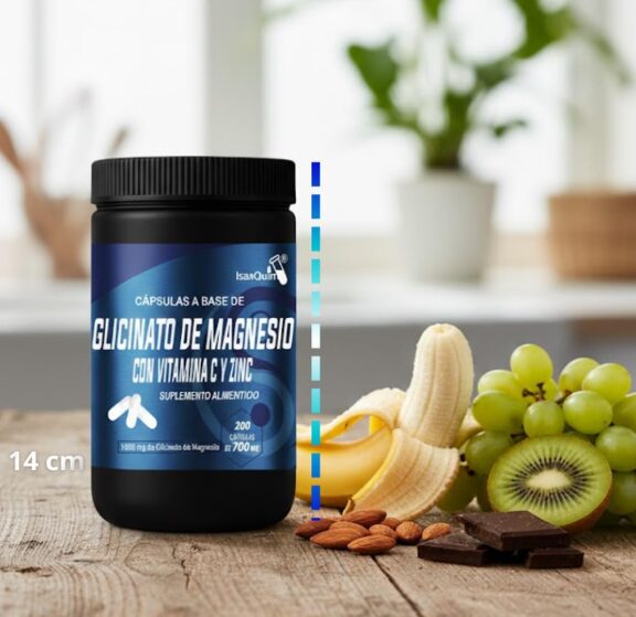 Glicinato de Magnesio con Gluconato de Zinc – 200 Cápsulas de 600 mg | Aporta 200 mg de Magnesio Elemental por Porción | Suplemento Alimenticio –... - Image 3
